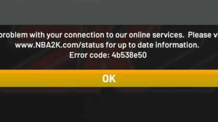 Код ошибки 4b538e50 в NBA 2K23