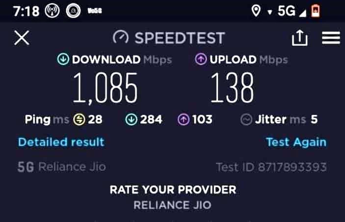Jio 5G: Piani, SIM, Data di Lancio, Città, Test di Velocità 1