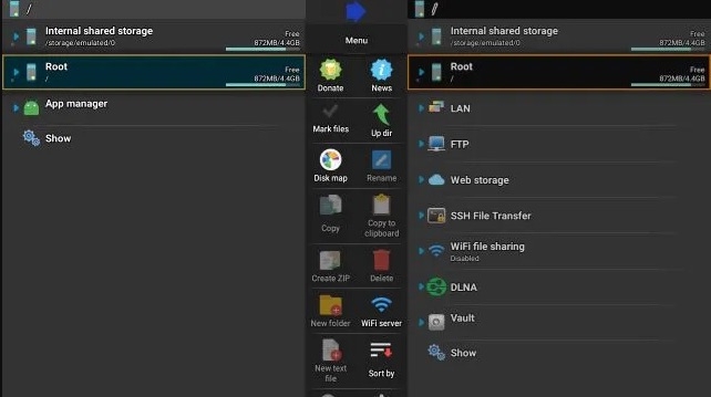 X-plore File Manager per TV - Migliori App per Android TV