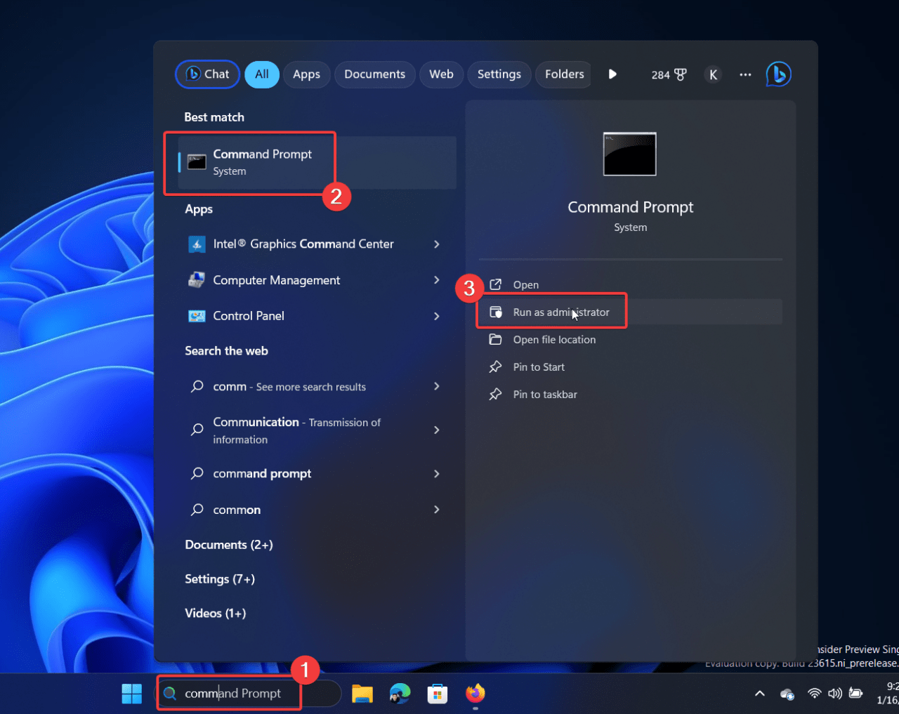 Executar Prompt de Comando como administrador