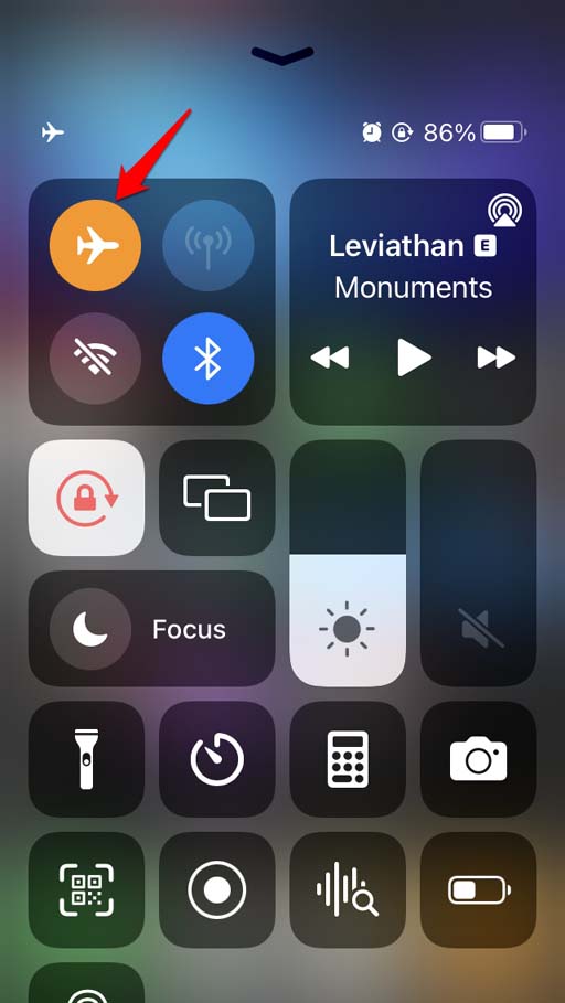 désactiver le mode avion sur iPhone