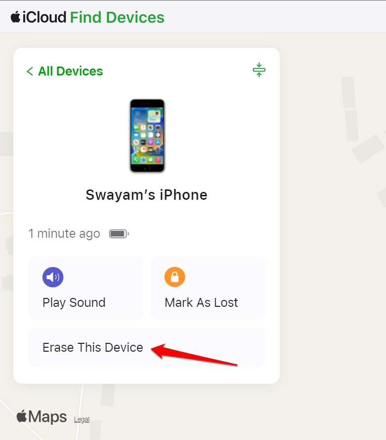 cancella il tuo iPhone