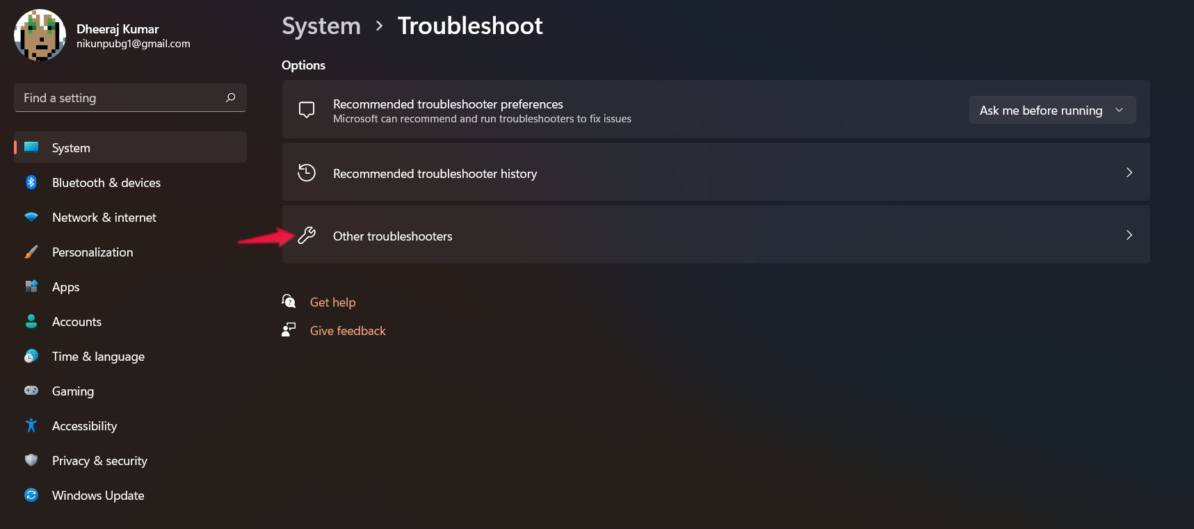 Other Troublesoot