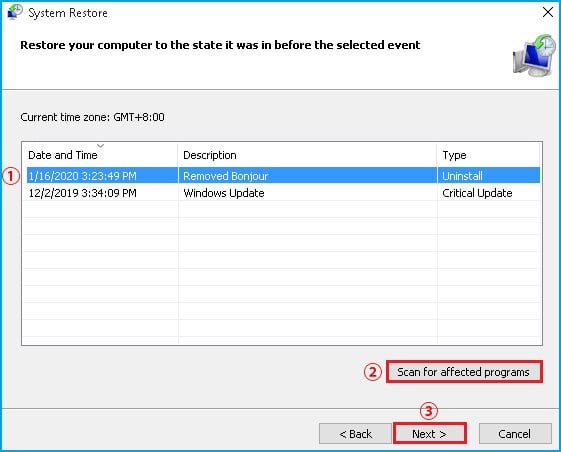 Riparare gli elementi del registro danneggiati in Windows 10