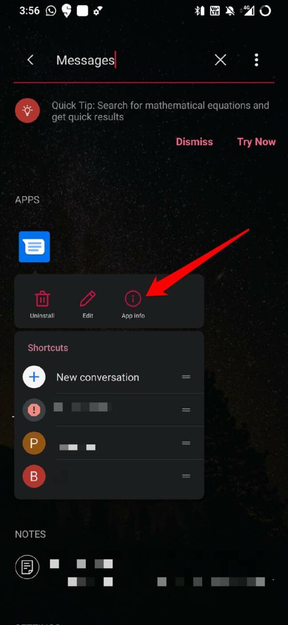 Nachrichten-App-Info