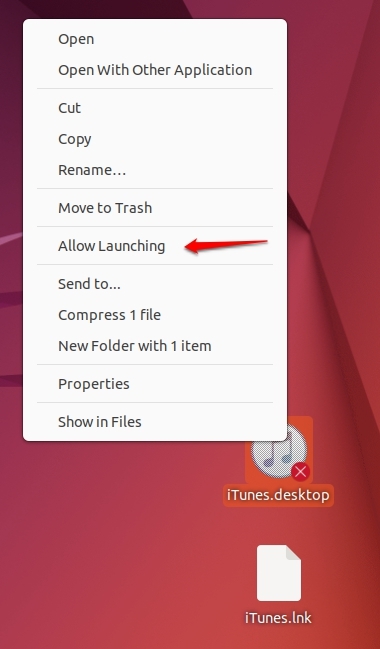 Permission iTunes - iTunes sur Ubuntu