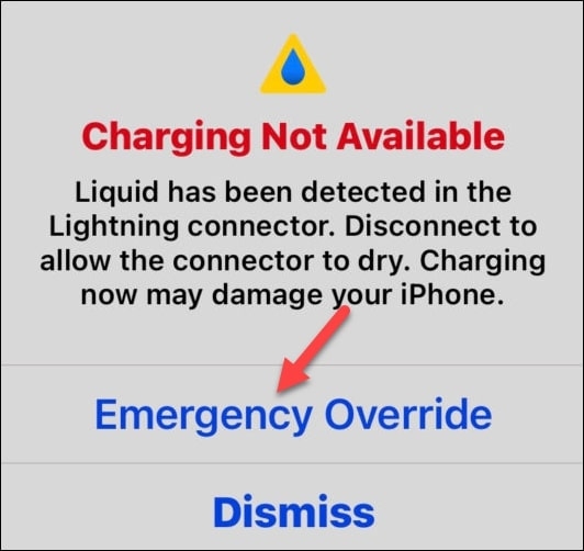 Liquido rilevato nel connettore Lightning-4