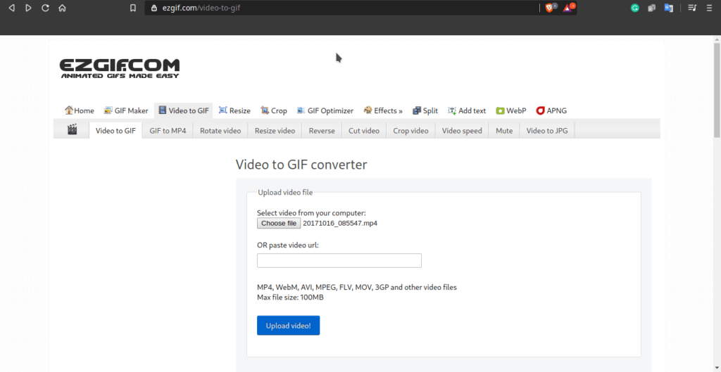 create GIFs from YouTube Videos