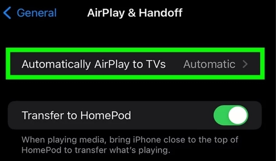 ¿Cómo desactivar AirPlay en iPhone?