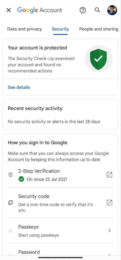 Clés de Google - Qu'est-ce que c'est ? Comment ça fonctionne ? Plus sûr que la 2FA ? Comment configurer ? 4