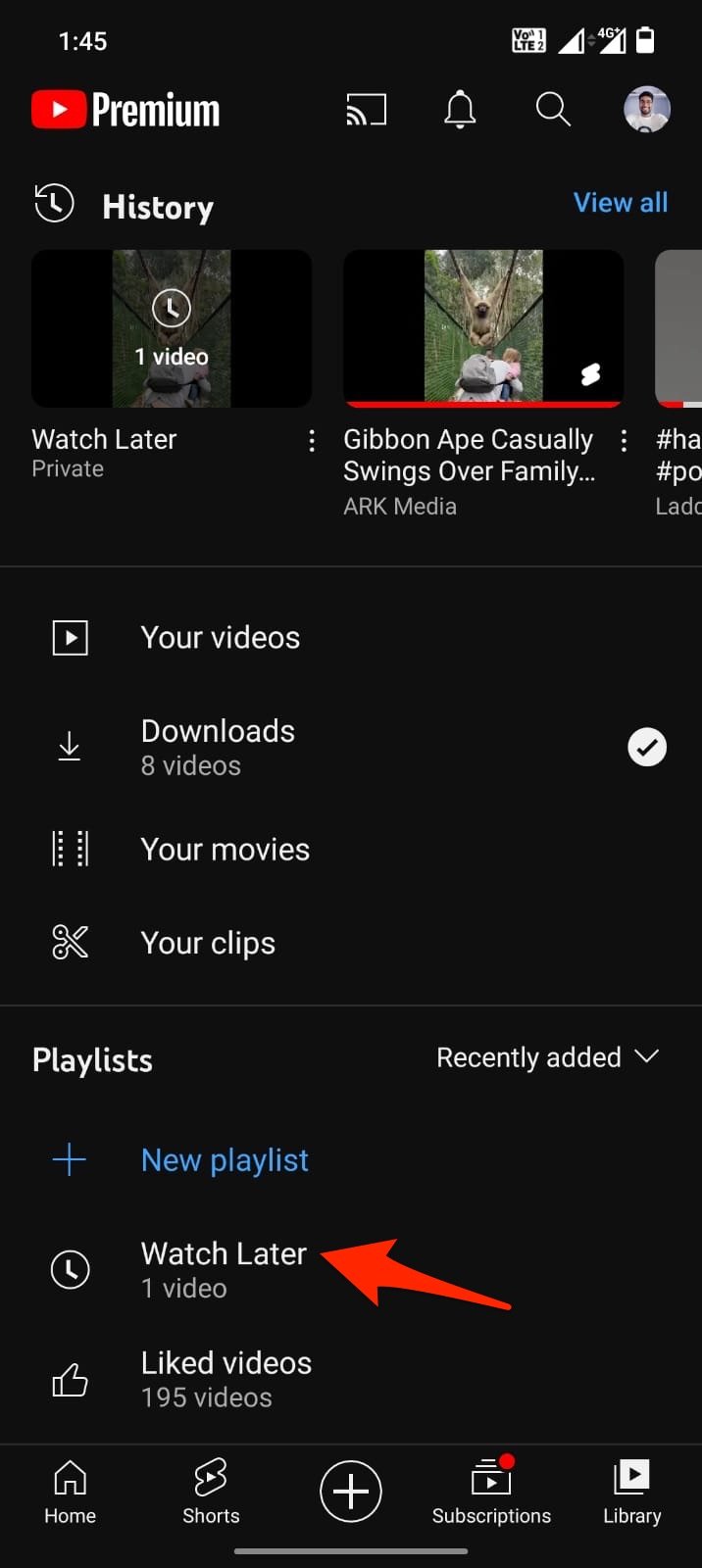 後で見る YouTube