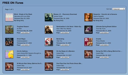 Musique gratuite pour votre iPod ou iPhone