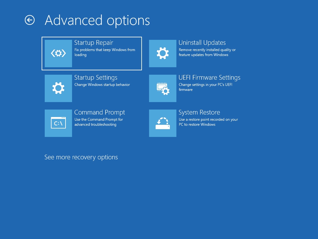 Windows 시작 복구 – 내장 문제 해결 도구 - 무료 Windows 11 복구 도구