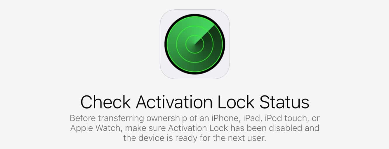 Vérification de l'état de verrouillage d'activation avant d'acheter un appareil iOS
