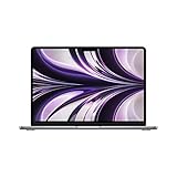 Laptop Apple 2022 MacBook Air con chip M2: Progettato per l'intelligenza Apple, Display Liquid Retina da 13,6 pollici, 8GB di RAM, 512GB di archiviazione SSD, Tastiera retroilluminata, Fotocamera FaceTime HD 1080p; Grigio spaziale