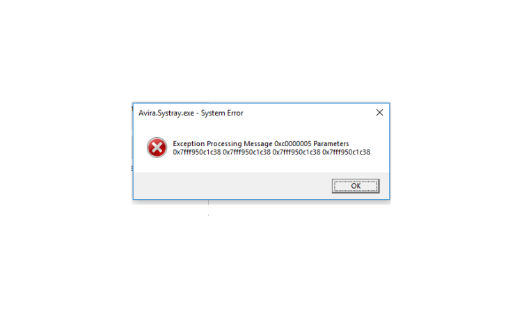 Correzione errore 0x0000005 Windows