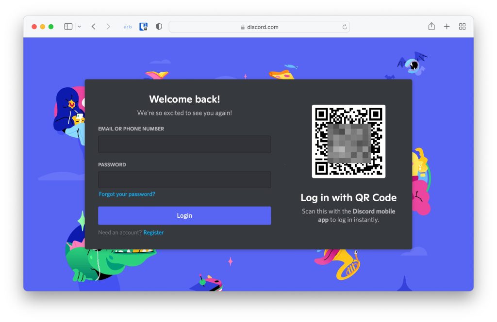 Connexion Discord - Webhook Discord YouTube