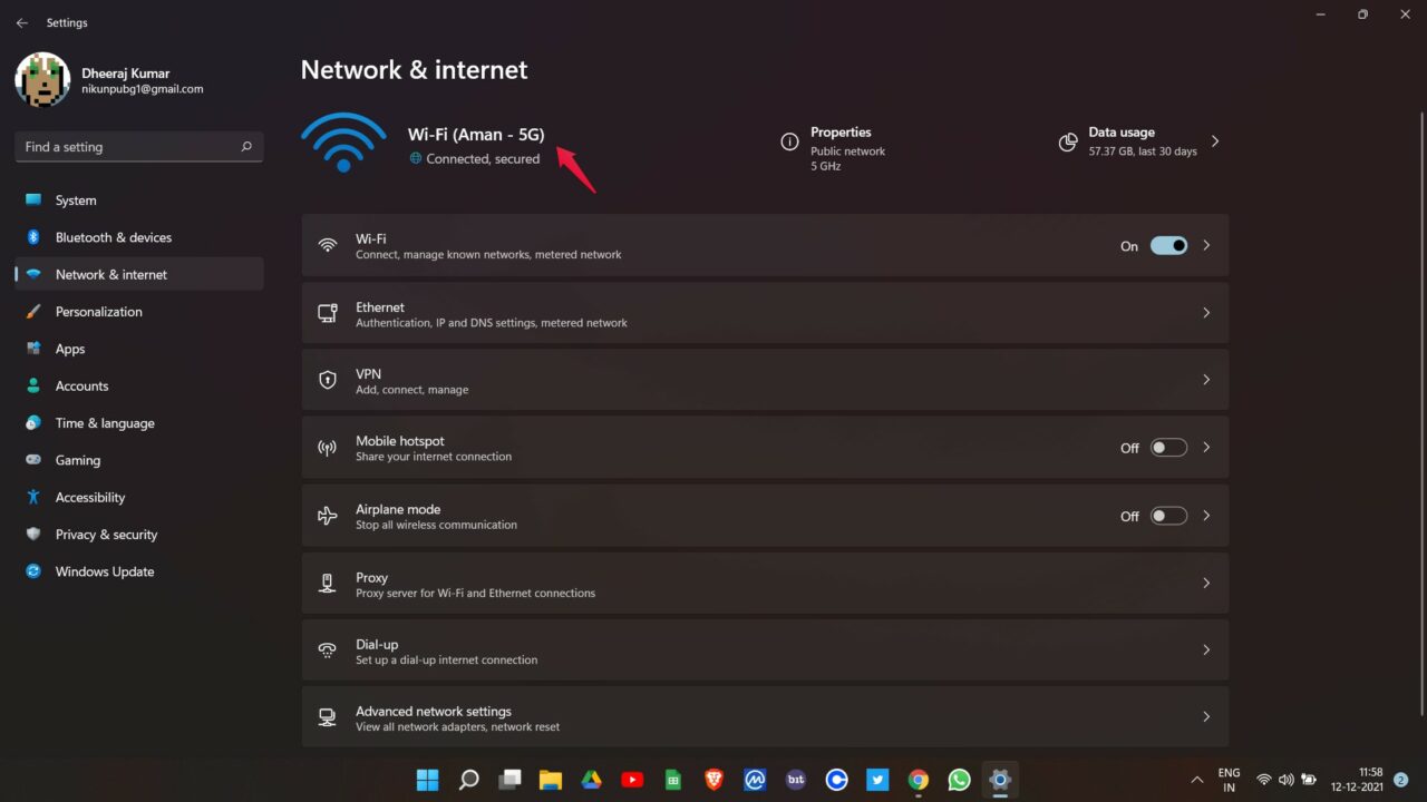 Nom Wi-Fi