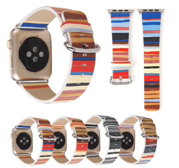 Esta é a Pulseira de Microfibra para Apple Watch Series 5 de 44mm e 40mm.