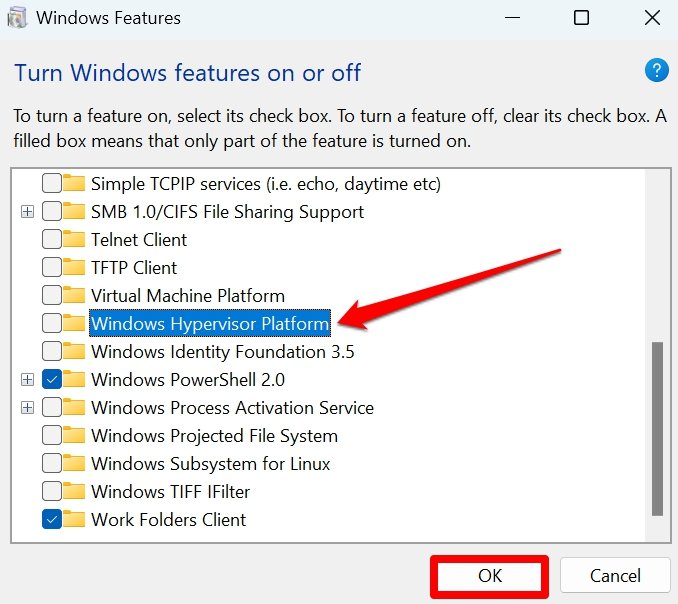 Windows 11에서 Hyper-V 끄기