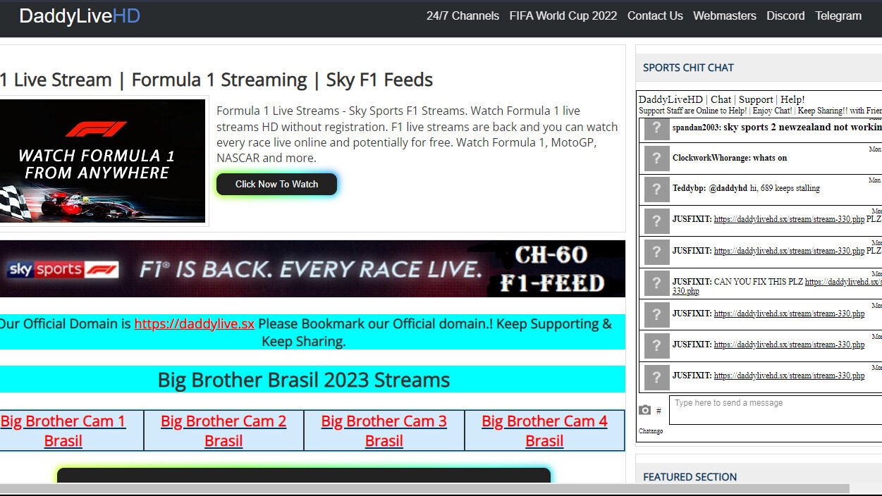 DaddyLiveHD - Mejores Sitios y Aplicaciones para Transmitir la NFL