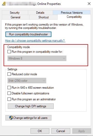 Modalità compatibilità - Errore Bad_Module_Info