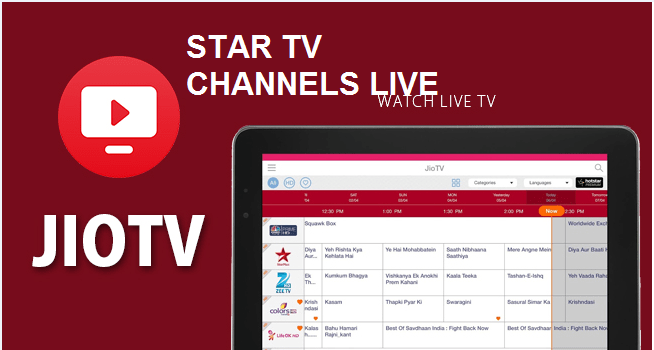 Canais Star no JioTV sem Hotstar