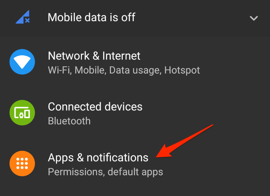 Android 설정 > 앱 및 알림
