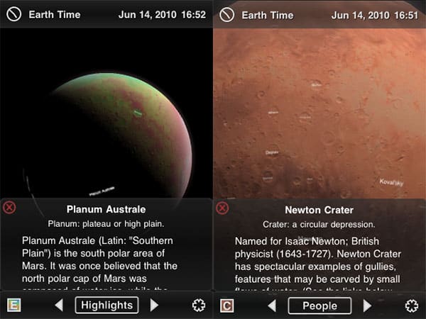 iPhone + iPad Gems : Financial Times, iTeleport, Mars Globe/HD, Osfoora HD + Reeder pour iPad