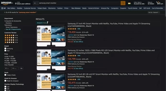 Темный режим Amazon: существует ли он? Как включить?