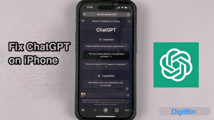 아이폰에서 ChatGPT 앱이 작동하지 않는 문제 해결 방법 1