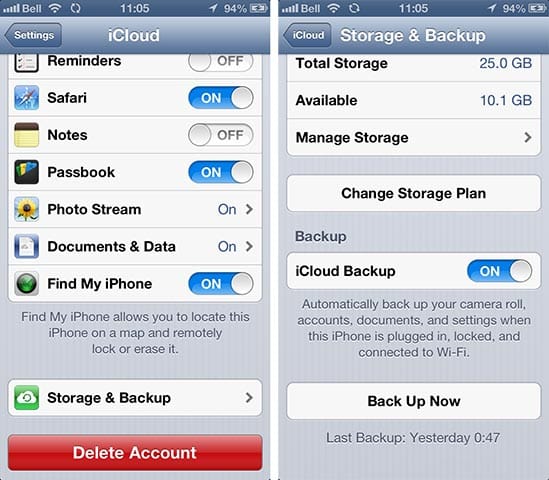 Fazendo backup de iPhones para outros membros da família