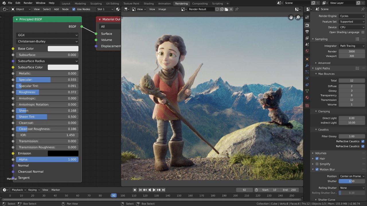 Blender Video-Editor für YouTube