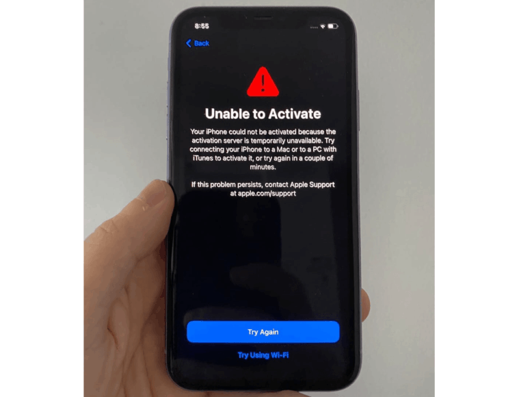 Impossible d'activer l'iPhone fix