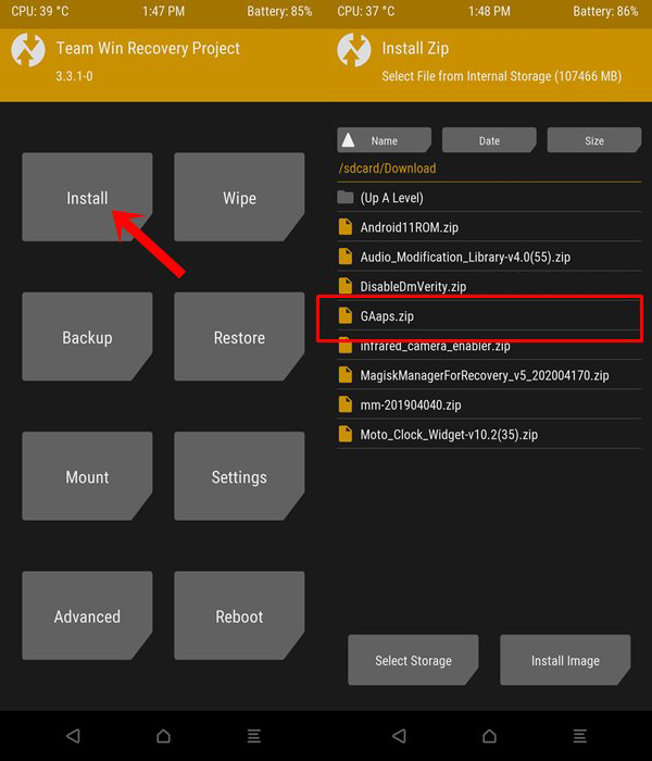 Errore 70 Durante l'Installazione di Gapps in TWRP