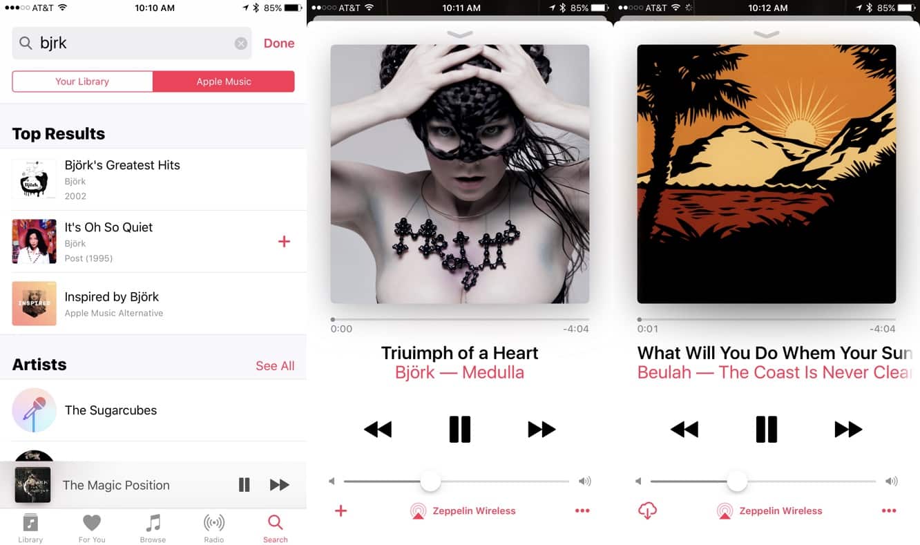 Diario dell'App: Apple Music in iOS 10