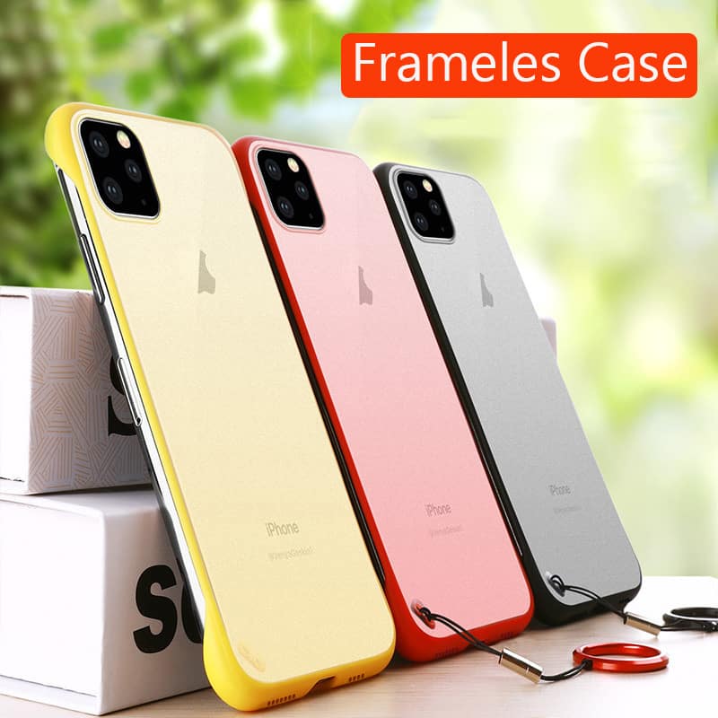 Custodie Slim Matte Hard Back Frameless per iPhone 11