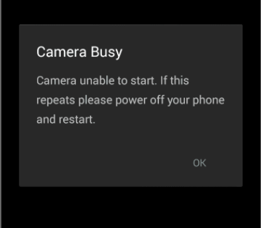 errore camera occupata moto