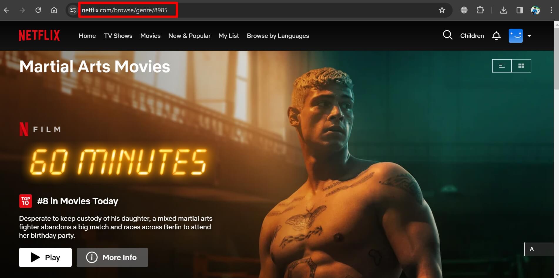 Netflixのアクション映画