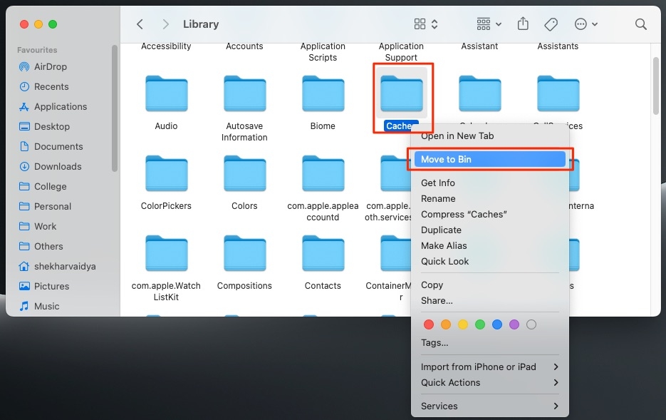 Supprimer le cache Mac - Erreur « Désolé, aucune manipulation avec le presse-papiers autorisée »