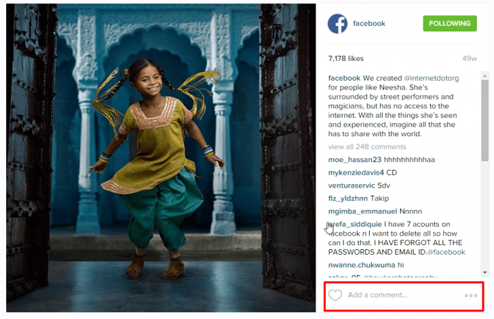 Instagram Web Gefällt mir & Kommentieren