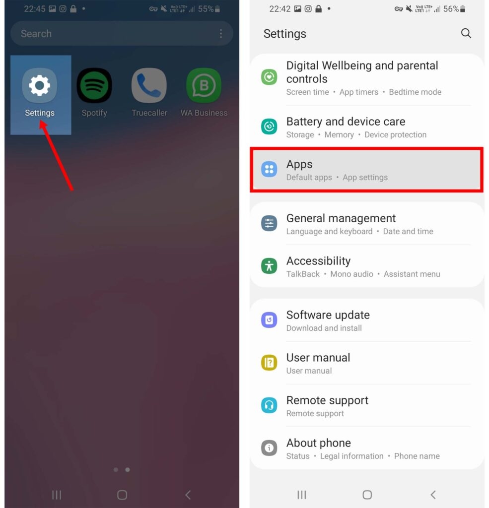 Configurações de Aplicativos Samsung - Código de Erro 3205 do Paramount Plus