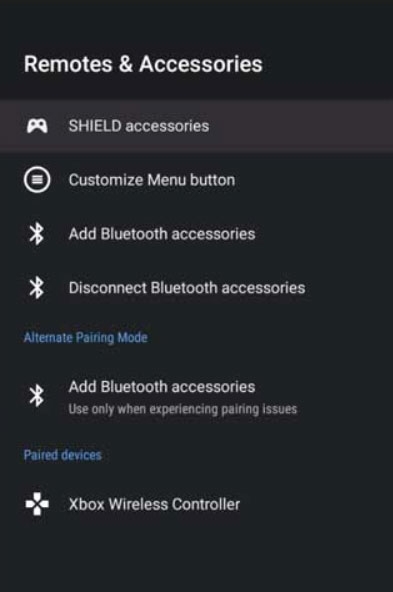 Mettez à jour la télécommande Shield TV