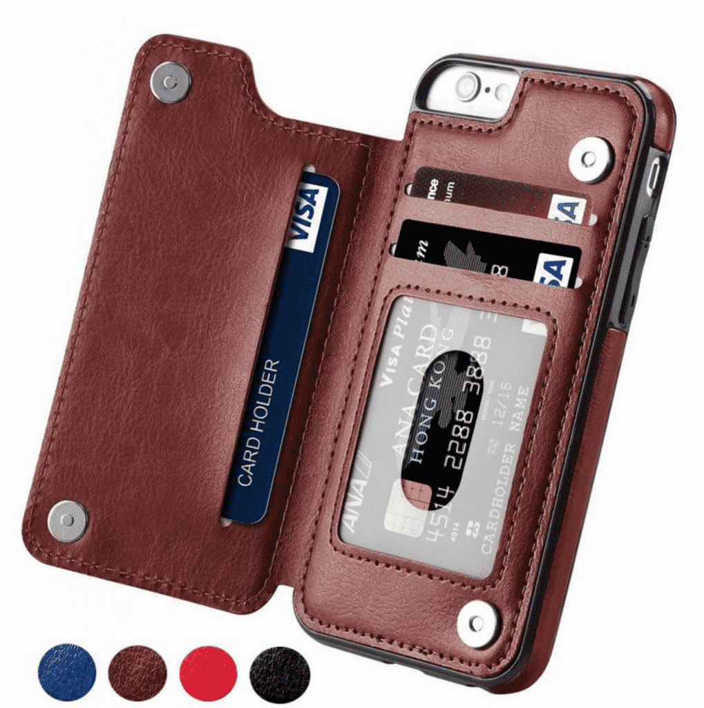 Custodia a Portafoglio in Pelle PU con Flip per iPhone 11 Pro Max