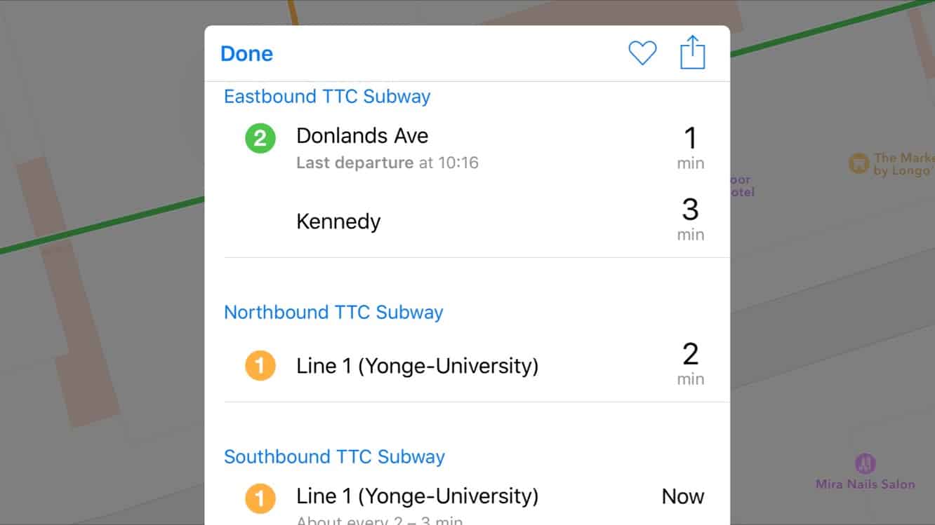 Ein erster Blick auf den öffentlichen Nahverkehr in iOS 9 in Apple Maps (Aktualisiert für watchOS 2)