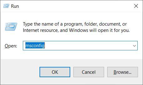 msconfig