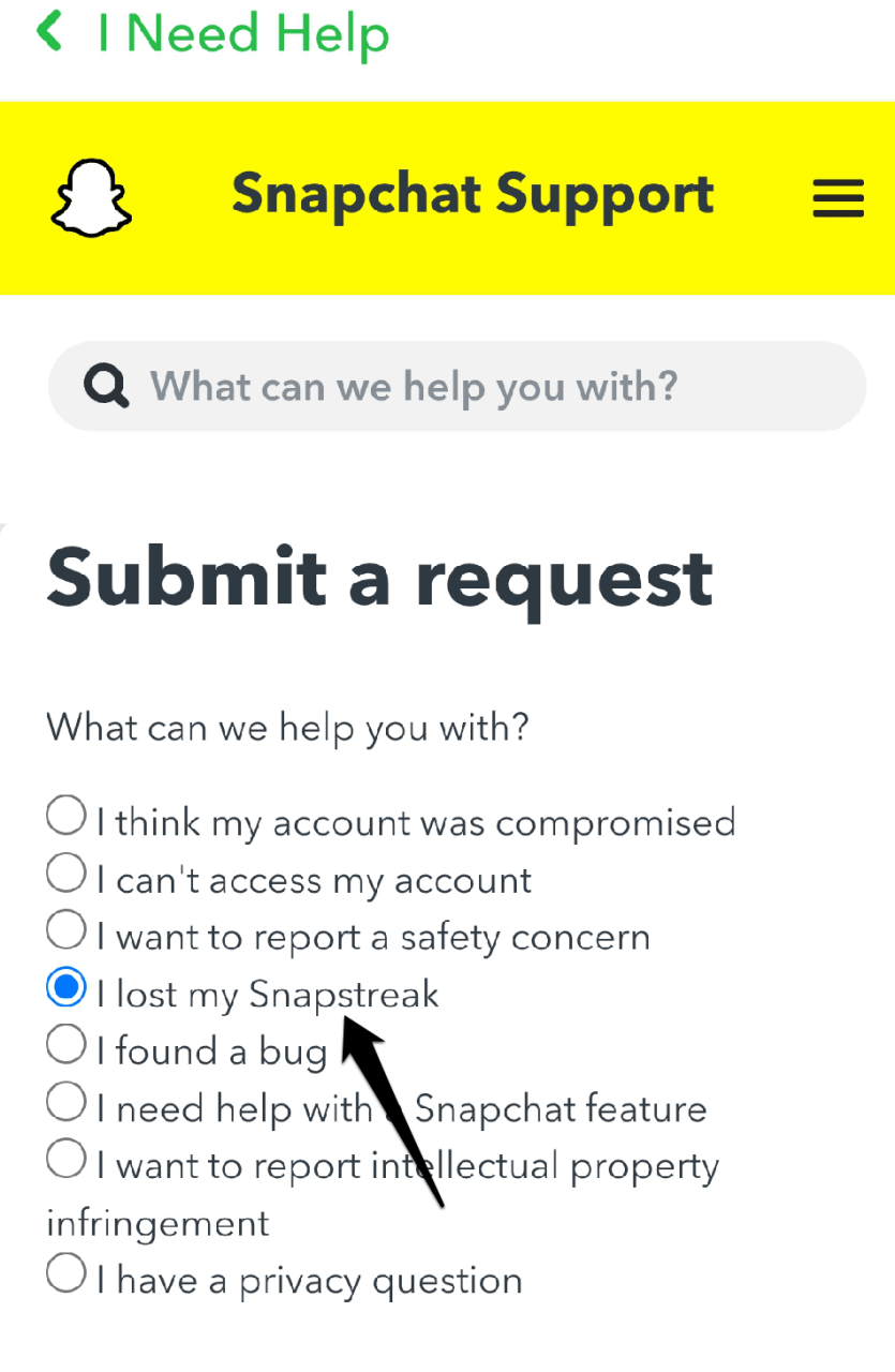 recuperar una racha de snap perdida