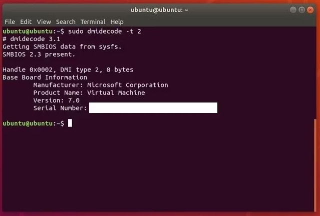 Ubuntu sudo dmidecode - ¿Cuál es mi placa base?