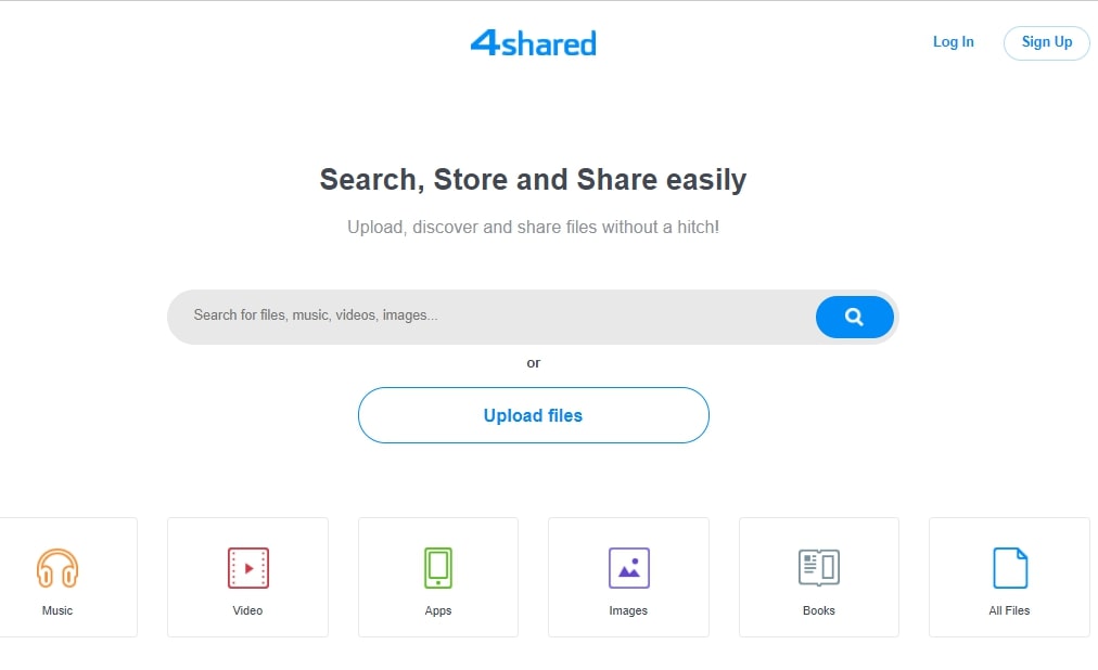 4Shared - ベストファイルホスティングプロバイダー