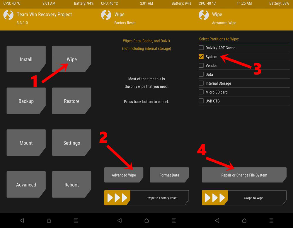 Errore 70 Durante l'Installazione di Gapps in TWRP